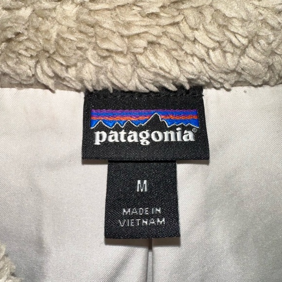Patagonia women’s tan Los Gatos fleece zip up vest size medium - Picture 6 of 7
